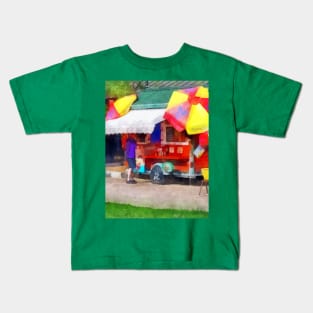 Hot Dog Stand in Mall Kids T-Shirt